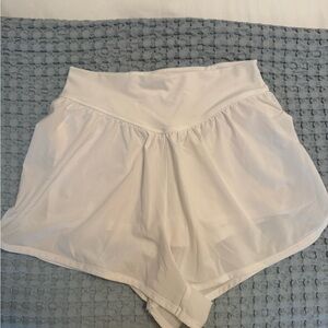Aerie White Athletic Shorts